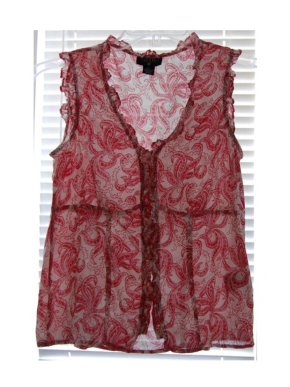 Nautica Jeans Company, Vintage Paisley Blouse Women S/P (Bust: 32")